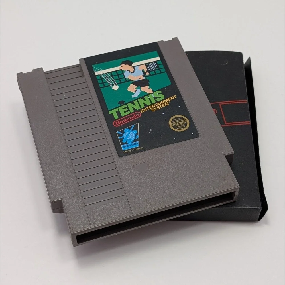 Nintendo NES Tennis 1990 Cartridge Authentic NTSC-U/C Untested Retro Game Case